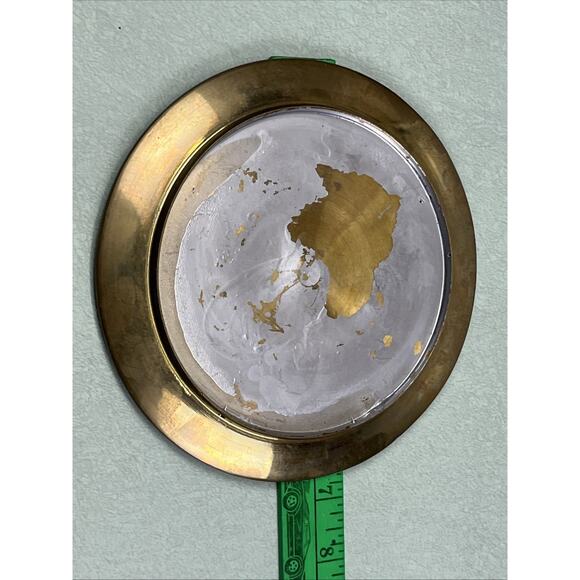 Vintage Solid Brass 1992 Kung Fu Ass Commemorative Plate Yin Yang - Picture 4 of 5